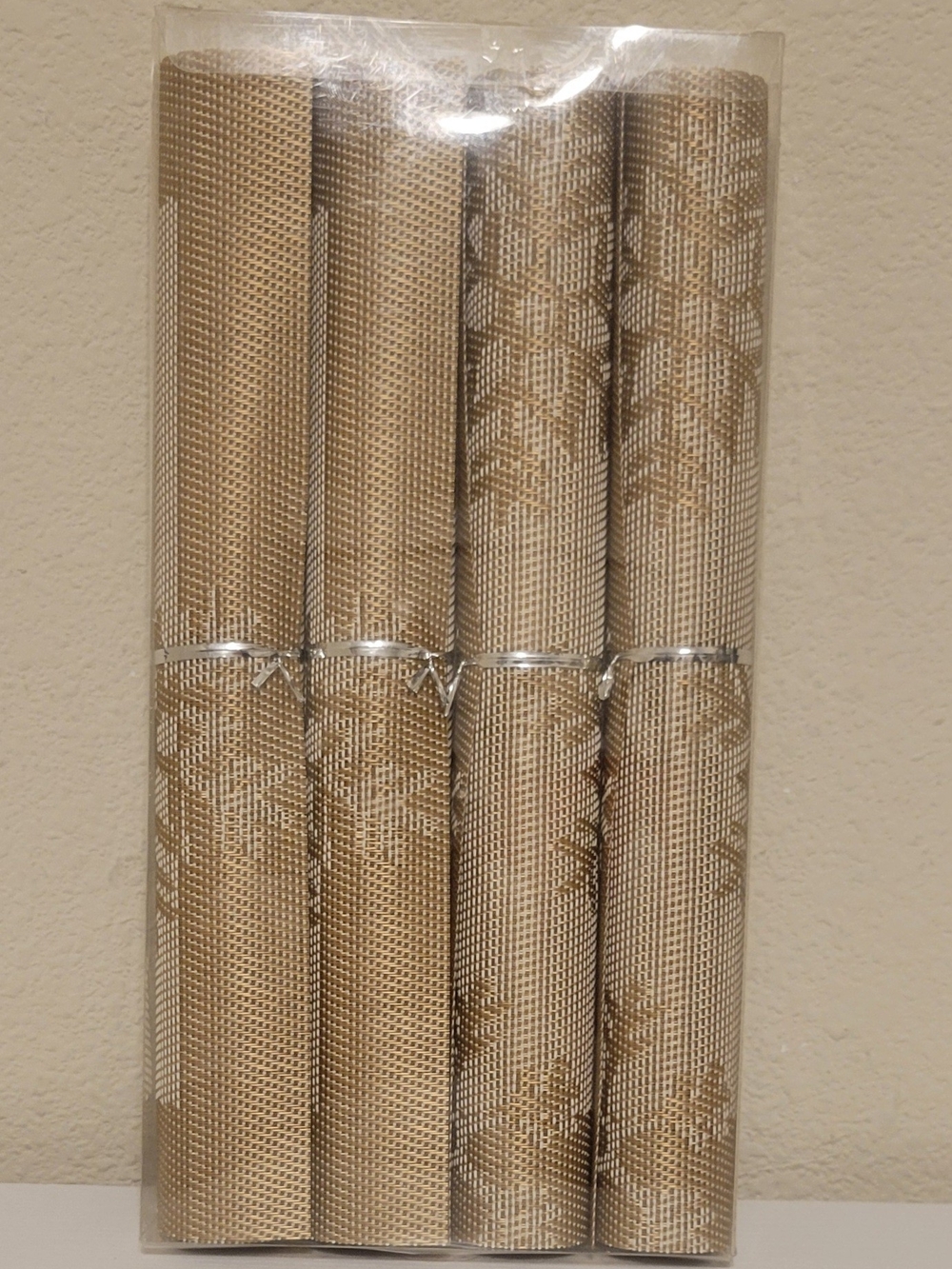 Gold Decorative Holiday Placemats - Set of 4